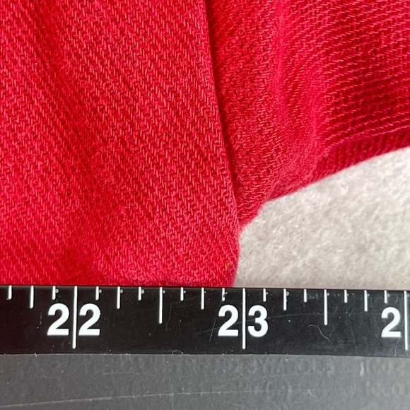 Vintage COLDWATER CREEK XXL Red Y2K Faded Snowflake Holiday Half Zip Sweater - Picture 9 of 11